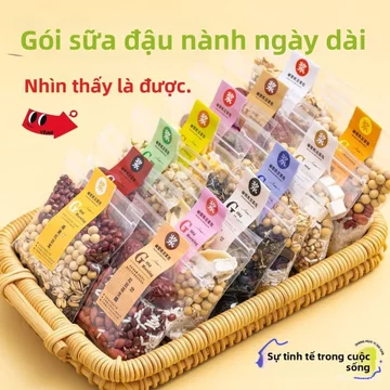 Gói nguyên liệu sữa đậu nành ngũ cốc túi nhỏ, ngũ cốc xay tươi hỗn hợp ngũ cốc bữa sáng dinh dưỡng gia đình