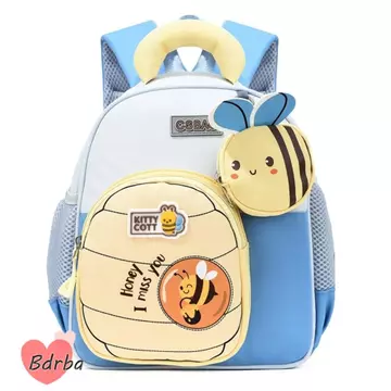 Ba lô mẫu giáo BDRBA, Ba lô trẻ em Burden Little Bee, Ba lô trẻ em bền bỉ hoạt hình chống mài mòn Ba lô trẻ em cho bé trai và bé gái