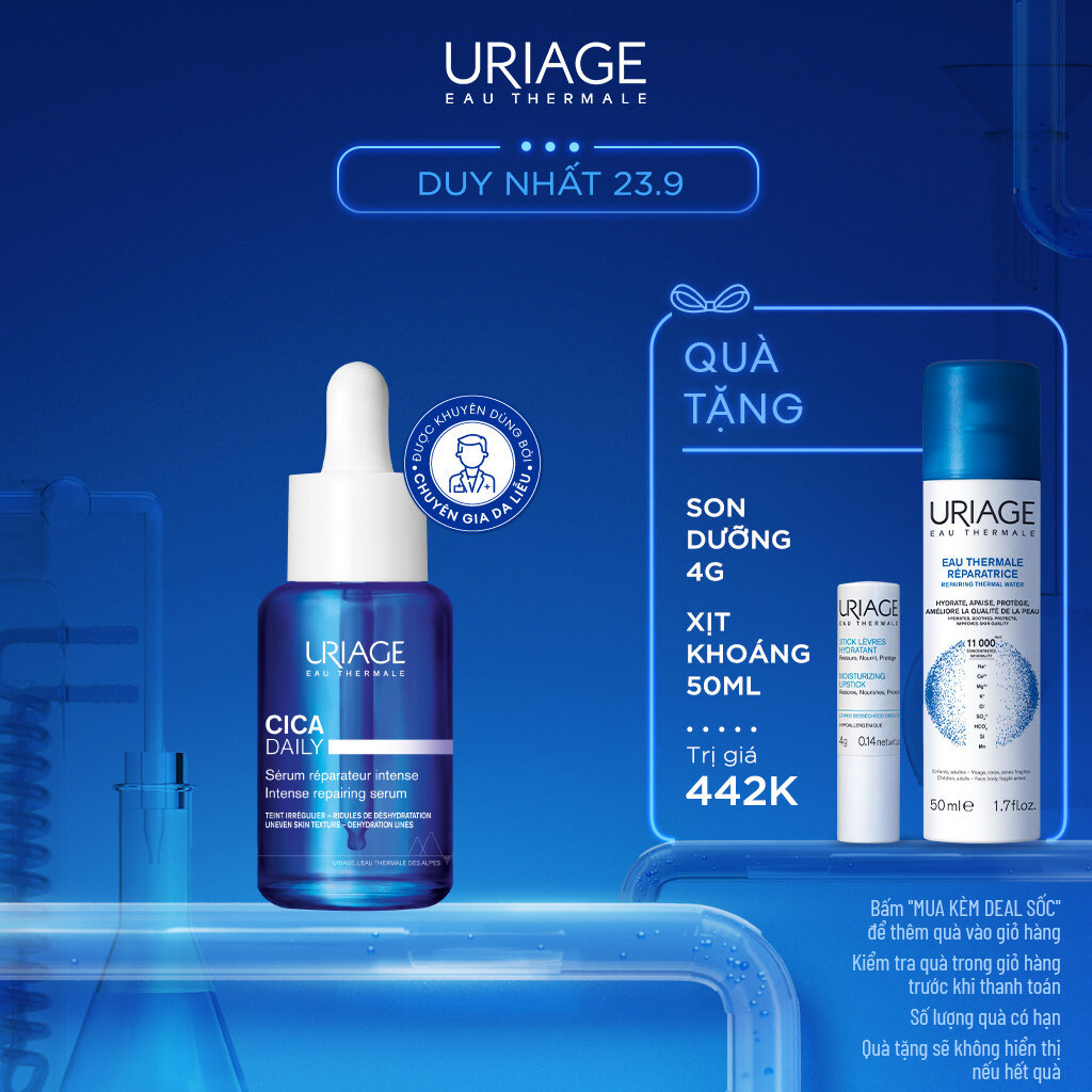 Serum làm dịu, làm lành và phục hồi da tổn thương hằng ngày URIAGE CICA DAILY SERUM 30ml