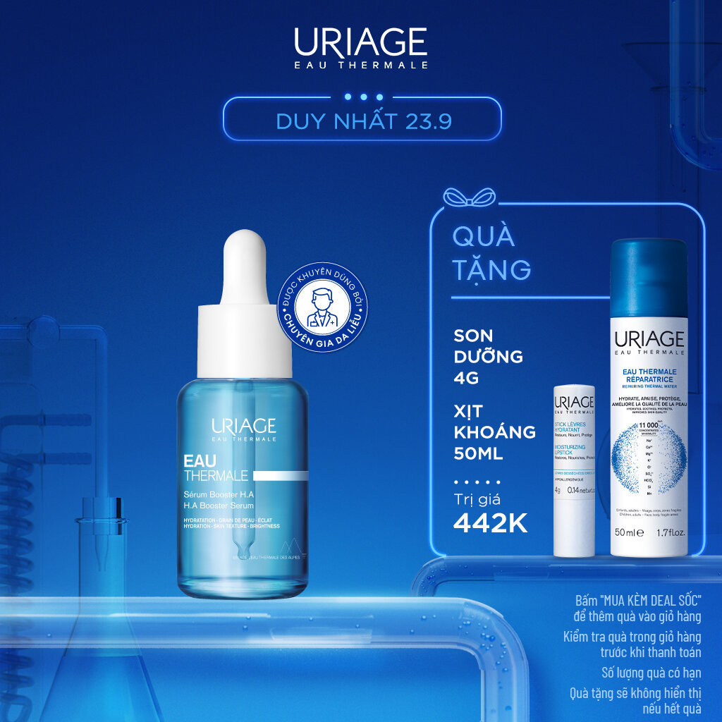 Tinh chất giúp cấp ẩm cho da Uriage Eau Thermale Sérum Booster H.A 30ml