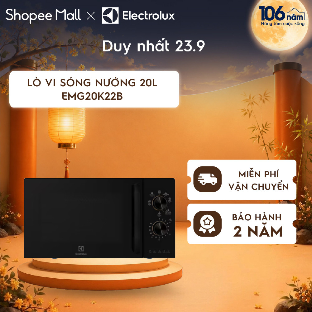 Lò vi sóng để bàn tích hợp nướng Electrolux UltimateTaste 300 20L - EMG20K22B