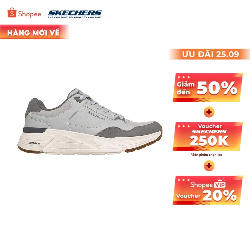 [ĐỘC QUYỀN ONLINE] Giày Thể Thao Nam Skechers Street Rovino Lite Cool Two The Core - 183430-GRY Air-Cooled Memory Foam