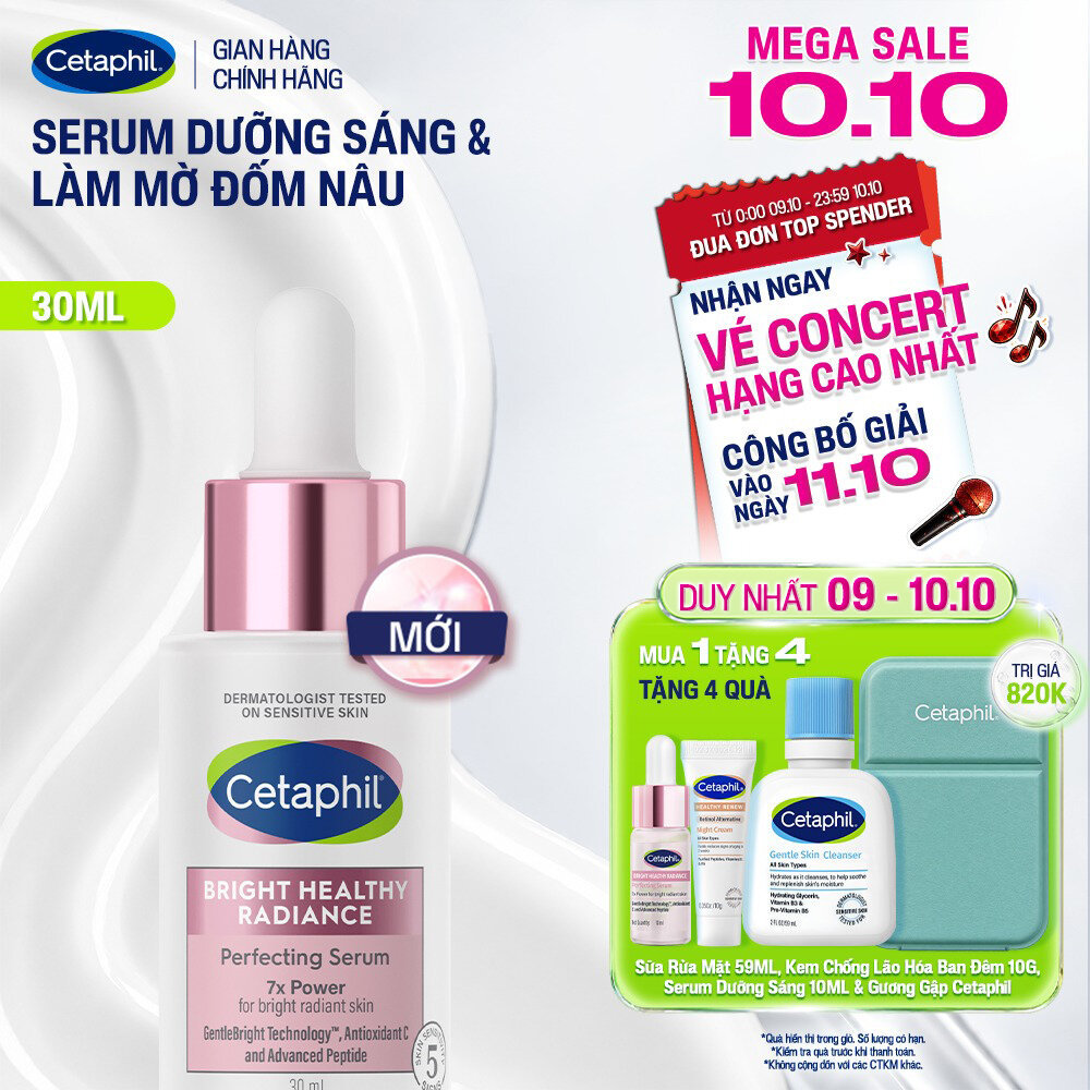 Serum tinh chất dưỡng sáng da và làm mờ đốm nâu Cetaphil Bright Healthy Radiance Perfecting Serum 30ml