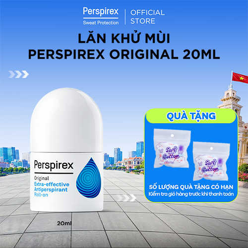 Lăn khử mùi Perspirex Original: Dành cho da thường hay đổ mồ hôi, hiệu quả kéo dài 3-5 ngày