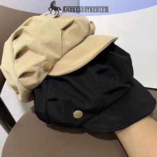 Onetimingfine Hình Bát Giác Mũ Nồi Len Newsboy Mũ Nữ Cloud Street Vành Mũ Nồi Ngoài Trời Mũ VN
