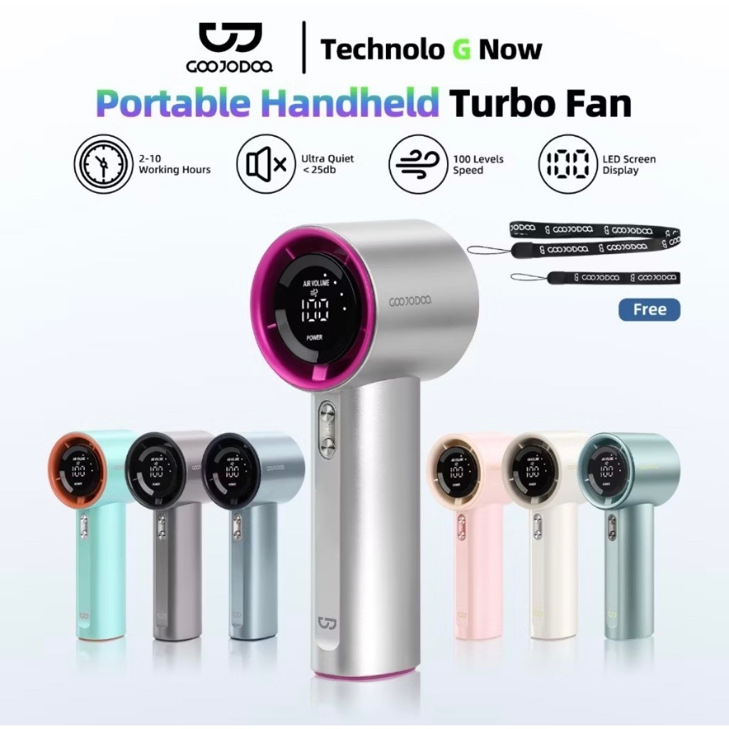 { HOẢ TỐC - TẶNG STICKER} Quạt Cầm Tay MiNi CHÍNH HÃNG GOOJODOQ đèn led ...