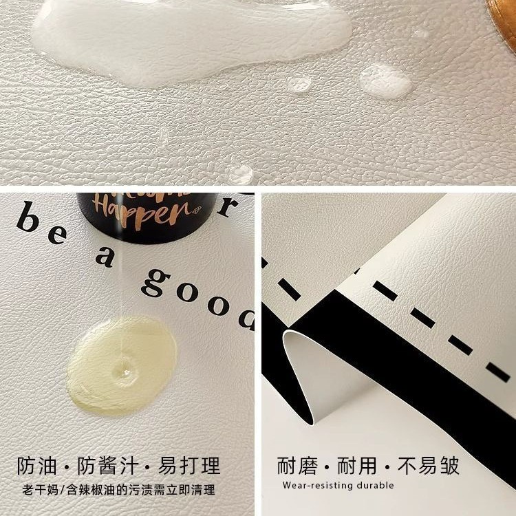 Mỹ Hình Bầu Dục Placemat Cách Nhiệt Chống Thấm Nước Dầu Dùng Một Lần Da Phương Tây Placemat Hộ Gia Đình Bộ Đồ Ăn Đĩa Ăn Thảm Bát Thảm