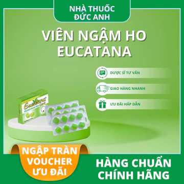 Kẹo ngậm ho thảo dược Eucatana_hỗ trợ giảm đau rát họng, giảm ngứa họng, giảm ho khàn tiếng