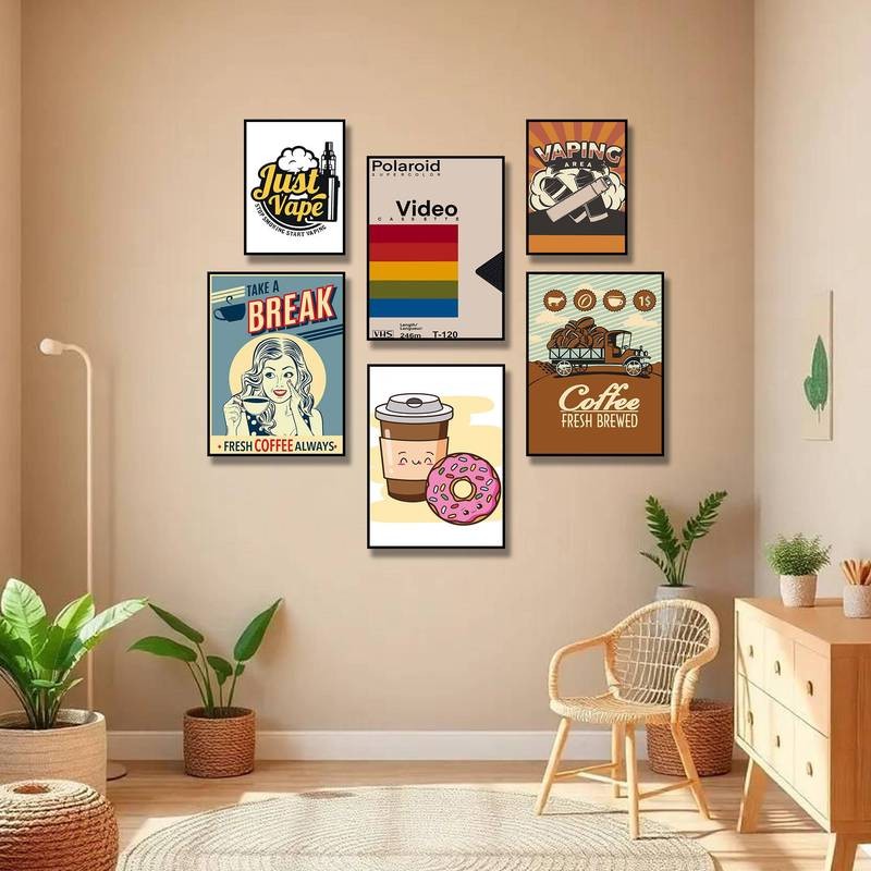 Vintage Nông Trại Động Vật Mộc Mạc Barn Canvas Quốc Gia Tường Trang Trí Nghệ Thuật Nhà Poster