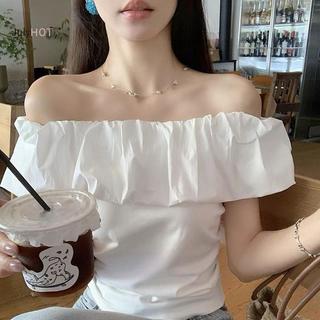 Áo thun trễ vai ngọt ngào, dáng rộng mát mẻ cho mùa hè