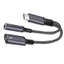 Bộ chuyển đổi âm thanh BTM USB C sang 3 5mm có khả năng sạc Âm thanh chính xác cho điện thoại thông minh Máy tính bảng Xung quanh ô tô