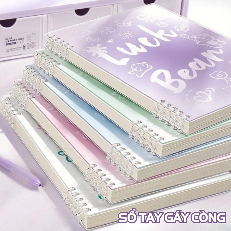 Sổ Còng B5 120 Trang Luck – Sổ Tay Học Sinh Bìa Nhựa Bền Đẹp Có Thể Tháo Rời Lõi Kèm Theo