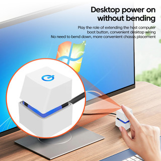 Công Tắc Bên Ngoài Máy Tính Dạng Nút Bàn Phím Cơ, Dây Dài 1,8 Mét, Điều Khiển Nguồn PC, Có Đèn LED, Độ Bền Cao