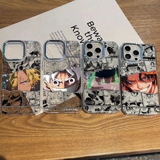Hot Anime One Piece Luffy Zoro Sanji Ốp Lưng Cho IPhone 17 Pro Max 16 14 13 11 12 Pro Max 16E 15 Plus 17 Vỏ Điện Thoại Không Khí Giáp Trong Suốt Mềm Thiết Kế Mới Vỏ Chống Sốc