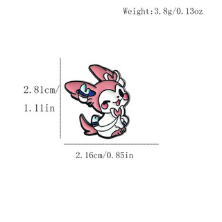 9 Cái / bộ Hoạt Hình Pokemon Thổ Cẩm Pokemon Huy Hiệu Eevee Trang Trí Gia Đình Pin Cho Quần Áo