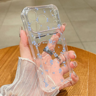 Ốp Lưng Cho Samsung Galaxy A07 A12 A13 A23 A24 A25 A04 A05 A05S A06 A33 Ốp Lưng Đựng Thẻ Khe Cắm Túi Đựng Thẻ Ảnh Ví Hoa Dễ Thương Trong Suốt Chống Sốc TPU Silicone