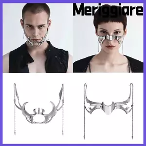 MERIGGIARE Gothic, Kim Loại Cyber Punk Cyber Punk, Thời Trang Rỗng Có Thể Điều Chỉnh Trang Sức Phụ Kiện Không Đều Bông Tai Nam Nữ