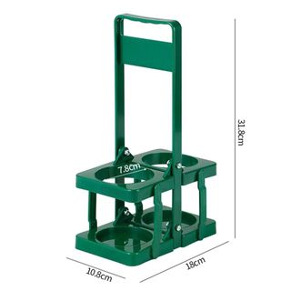 MEGOCE 1 Cái Giá Đựng Bia, 2 Lỗ Thanh Đồ Uống Hiển Thị Hộp Đựng Bia, Giá Đựng Đồ Uống Có Thể Tái Sử Dụng Bằng Nhựa Bền Có Thể Gập Lại
