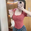 ÁO THUN CỔ TRÒN GÀI NÚT ÔM BODY KIỂU DÁNG ĐƠN GIẢN BASIC SIÊU ĐẸP M2088