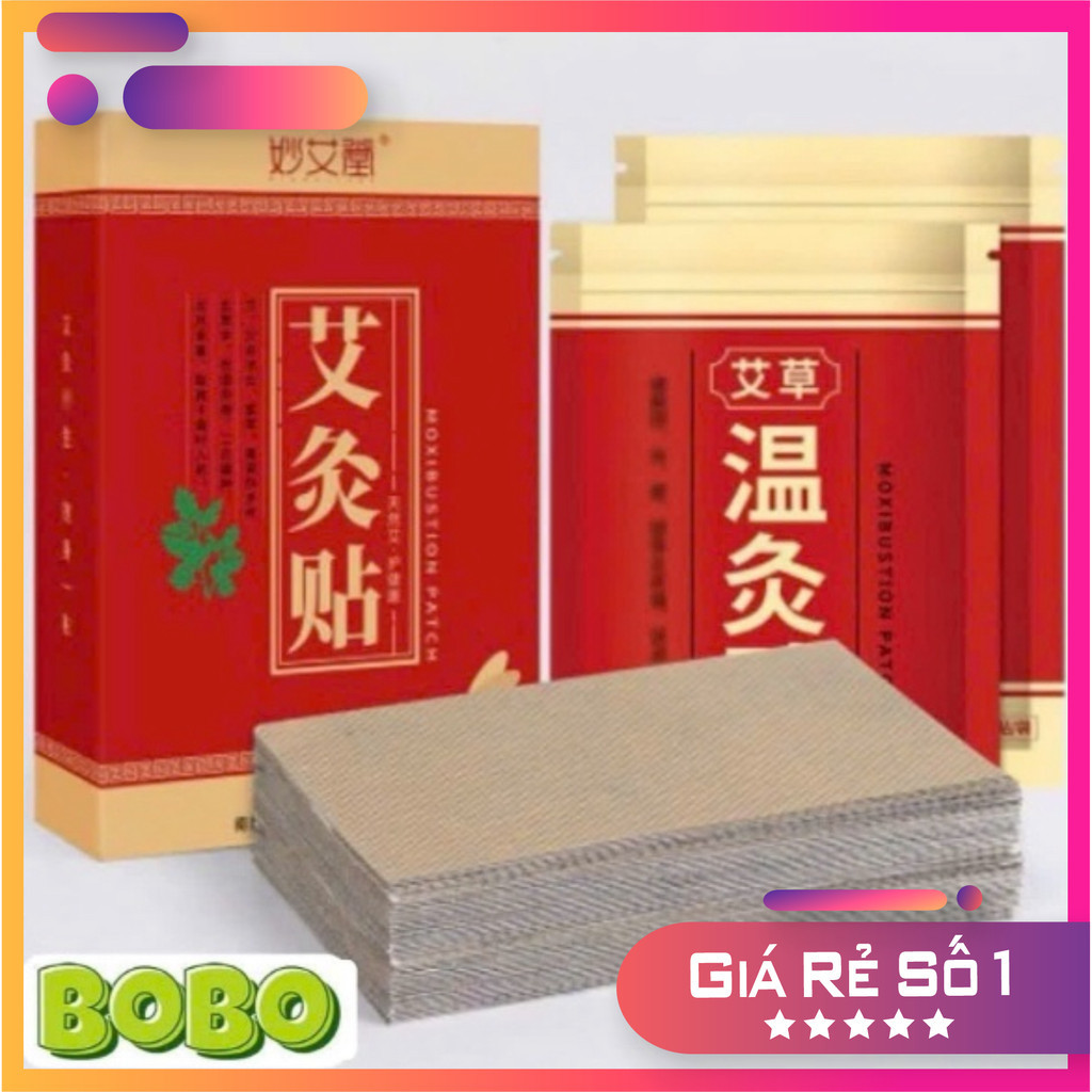 Miếng dán ngải cứu cao cấp- Giảm đau cột sống,đau thần kinh tọa(1 hộp 20)
