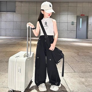 Quần kaki công sở thời trang mới cho bé gái, quần ống rộng chất liệu cao cấp, thiết kế phong cách Hàn Quốc.