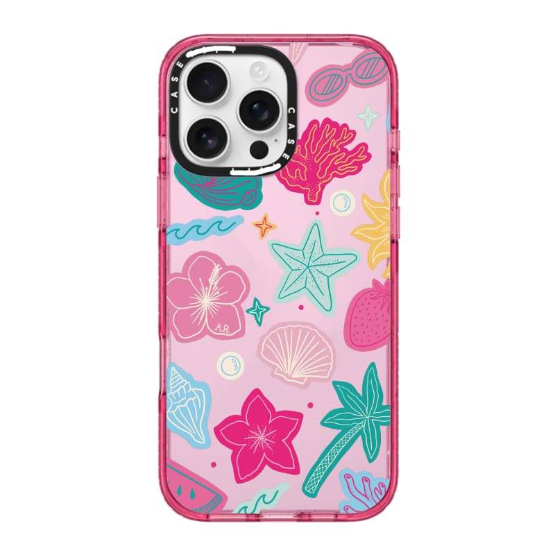 CASECASE X Đầy Màu Sắc San Hô Hồng Fizz Màu Sắc Trong Suốt Cứng Hút Từ Tính Tác Động Dành Cho Apple IPhone 12 13 14 15 16 17 Pro Max Air Plus Có Hộp