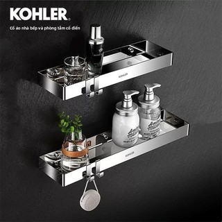 【 KOHLER 】Kệ tắm bằng thép không gỉ 304, kệ đa năng cho nhà bếp, kệ hình chữ nhật cho phòng tắm, kệ hình chữ nhật thực t