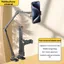 Giá đỡ máy tính bảng CATMALLER88, Giá đỡ điện thoại đầu giường xoay 360 độ có thể gập lại, Giá đỡ 3 phần cánh tay có thể điều chỉnh bền bỉ cho điện thoại Mini 5-12 inch cho