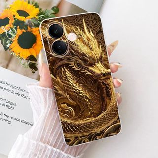 Dành Cho Vivo V60 Lite 4G 5G Mới Mát Họa Tiết Rồng Hổ Vỏ Điện Thoại Vivo V60 V60lite Silicon Mềm TPU