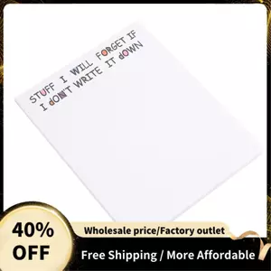 Ghi chú vui nhộn, Danh sách việc cần làm Notepad Văn phòng phẩm vui nhộn, Đồ dùng, Nhãn máy tính xách tay, Giấy dán để bàn 50 trang Độ cao, A