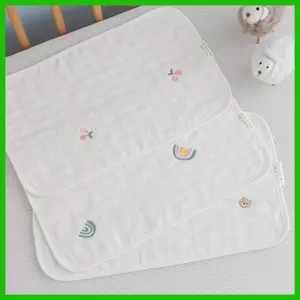 Gối phẳng cho bé Gối mây Gối đầu cho bé Gối phẳng cho bé Đầu khăn dễ thương Miếng đệm đầu có thể tái sử dụng Thấm hút trẻ sơ sinh saixit2vn