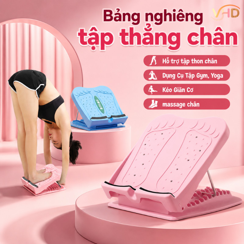 Bảng nghiêng tập thẳng chân​ Hỗ trợ tập thon chân​ ​Dụng Cụ Tập Gym, Yoga, Kéo Giãn Cơ, massage chân