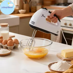 Máy trộn cầm tay điện Pufangbliss 7 tốc độ có thể điều chỉnh 4 miếng dán an toàn thực phẩm Dụng cụ làm bánh chuyên nghiệp di động để sử dụng hàng ngày tại nhà VN