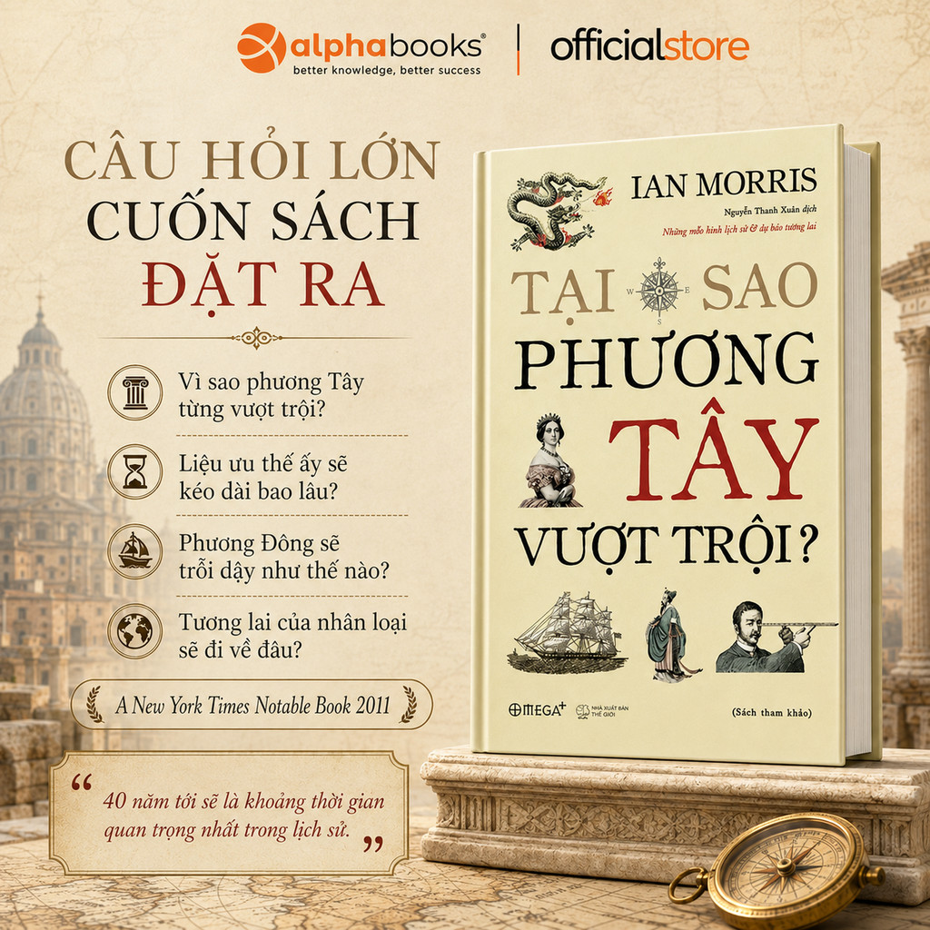 Sách: Tại Sao Phương Tây Vượt Trội - Ian Morris (Omega Plus)