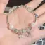 PNPIA- Thời Trang Opal Pha Lê Ngôi Sao Mặt Trăng Mặt Dây Chuyền Vòng Tay Đơn Giản Ngọt Ngào Nữ Vòng Tay Nữ Sinh Nhật Món Quà Trang Sức