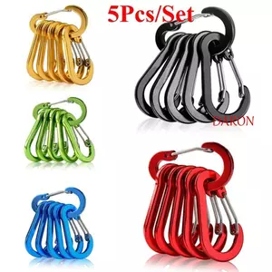 Móc leo núi DARON Carabiner Khóa lò xo đi bộ đường dài hình chữ S bền bỉ