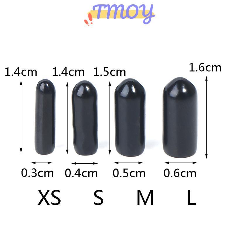 TMOY 200 Chiếc Cao Su Đầu Tròn Nắp Dành Cho Ống Vít Chủ Đề Bảo Vệ Đẩy Phù Hợp Với Mũ Tự Làm Phụ Kiện TMOY