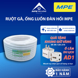 MPE - Ruột gà ống luồn dây cáp điện, ống xoắn luồn dây điện, ống luồn đàn hồi cuộn 50m