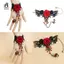 Vòng tay ren đỏ phong cách Gothic thanh lịch mới hấp dẫn với vòng đeo tay có thể điều chỉnh mới
