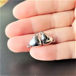 WEETW DIY Phụ Kiện Trang Sức Khóa Từ Tính Cho Những Người Yêu 10 Cái / bộ Cá Tính Tình Bạn Mặt Dây Chuyền Cặp Đôi Trang Sức Làm