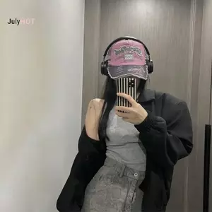 JULYHOT Mũ bóng chày đeo thời trang có cạnh đau khổ Mũ chống nắng viền mặt đất Massivedeals