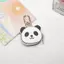 QEARY Panda Móc Khóa, Dây Kéo Dễ Thương Da PU Mặt Dây Chuyền, Túi Đựng Tiền Xu Thời Trang Phong Cách Ví Túi Đựng Tiền Móc Khóa Nữ