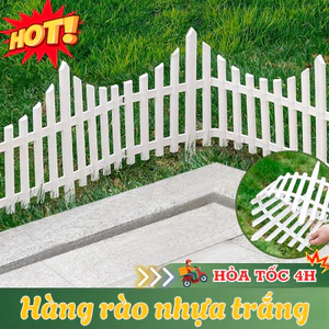 Hàng Rào PVC LUMERA HOME Khóa Kết Nối 360° Chống Chịu Thời Tiết Dễ Vệ Sinh Màu Trắng