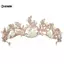 KUZHEN Pha Lê Tiara Vàng Cưới Vương Miện Baroque Kim Cương Giả Tóc HOT