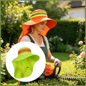 Mũ lưỡi trai cao có nắp phản quang Mũ chống nắng cảnh quan mùa hè ngoài trời dành cho nam nữ Làm vườn đi bộ đường dài kouvn