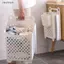 Ziyulinyuk Giỏ quần áo bẩn treo tường Giỏ đựng đồ gấp dung tích lớn Thiết kế rỗng chịu tải mạnh để thông gió VN