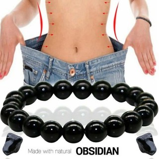 Vòng tay đá Obsidian đen tự nhiên 6 / 8 / 10 / 12 / 14mm - Thúc đẩy tuần hoàn máu Vòng tay giảm lo âu cho nam giới