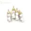 GE 4 Chiếc Mạ Vàng RCA Nam Cắm Cáp Âm Thanh HIFI Đầu Nối Video Âm Thanh Adapter VN