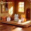 GE 5 Chiếc Hoạt Hình Đáng Yêu Mèo Nhựa Các Bức Tượng Nhỏ Đồ Trang Trí Cho DIY Micro Phong Cảnh Văn Phòng Trang Trí Bàn Làm Việc VN