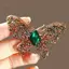 PNPIA- Exquistie Thời Trang Vintage Pha Lê Sang Trọng Bướm Thổ Cẩm Chân Cho Nữ Áo Phụ Kiện Trang Sức Quà Tặng